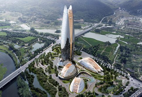 安吉“兩山”未來科技城環湖科創中心